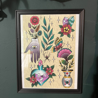 Witchy flash art