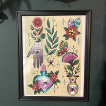 Witchy flash art