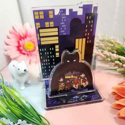 Dark knight and robins 2.5" standee