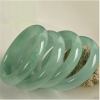 Jade Bracelet, Green Ice Glutinous Seed, Wide Version, Large Circle, Jade Bracelet, Bracelet - Thumbnail 5