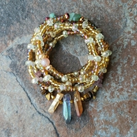 EARTH GODDESS 👑🌍 CRYSTAL & GEMSTONE LUXURY HANDMADE WAIST BEADS By Nubian Collection Artwear 👑  - Thumbnail 3