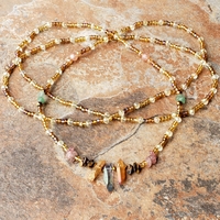 EARTH GODDESS 👑🌍 CRYSTAL & GEMSTONE LUXURY HANDMADE WAIST BEADS By Nubian Collection Artwear 👑  - Thumbnail 4