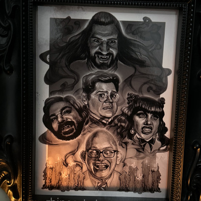 Vampire pals postcard (5" x 7") [grayscale] - Thumbnail 3