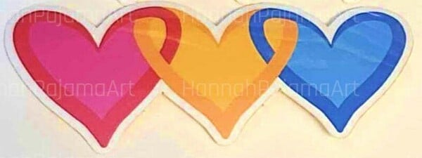 Pansexual Pride Heart Sticker