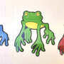 Blue Frog Sticker-1