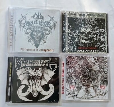 OLD SACRIFICE, GRINDING SYNDICATE, MAMMOTH and PROFESSOR ABOMINARI Cds
