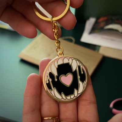Monster Maw Enamel Keychain