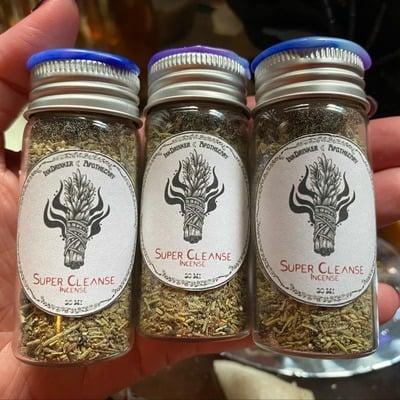 🍃super cleanse🍃 loose leaf incense 30 ml