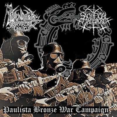 Ravendark's monarchal canticle / sacrificial massacre - split cd