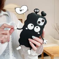 Cute Love Coal Ball Elf Phone Case For iPhone (iPhone11-iPhone15) - Thumbnail 2