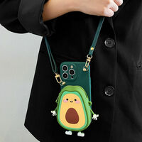 Avocado Coin Purse Phone Case For iPhone With Strap (iPhone11-iPhone15) - Thumbnail 2