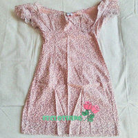 PINK FLOWER SUMMER DRESS SKIRT - Thumbnail 1