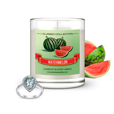 Daniella's candles watermelon jewelry candle, 11oz, perfect gift idea