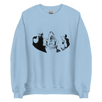 Monkeys in black Unisex Sweatshirt - Thumbnail 2