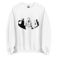 Monkeys in black Unisex Sweatshirt - Thumbnail 10