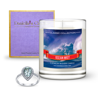 Daniella's candles ocean mist jewelry candle, 11 oz, perfect gift idea