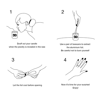 Daniella's candles lavender surprise jewelry candle, 11oz, perfect gift idea