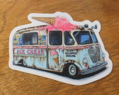 Ice Cream Truck Sticker