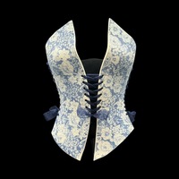 Blue Willow 4 piece wearable ceramic corset by: Nicole Moan - Thumbnail 8