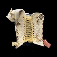 Golden Butterflies wearable ceramic corset by: Nicole Moan - Thumbnail 2