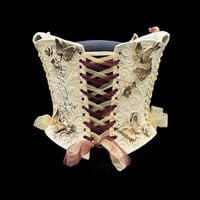 Golden Butterflies wearable ceramic corset by: Nicole Moan - Thumbnail 4