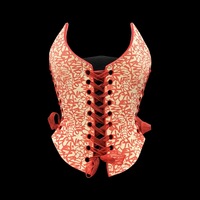 Red graffiti wearable ceramic corset by: Nicole Moan - Thumbnail 8