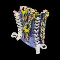 Mardi Gras wearable ceramic corset by: Nicole Moan - Thumbnail 1