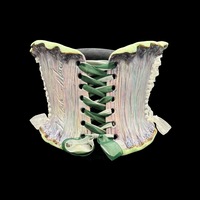 Mossy lavender wearable ceramic corset by: Nicole Moan - Thumbnail 4