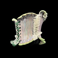 Mossy lavender wearable ceramic corset by: Nicole Moan - Thumbnail 5