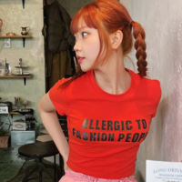 Free Shipping-ALLERGIC TO FASHION PEOPLE TEE - Thumbnail 2