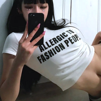 Free Shipping-ALLERGIC TO FASHION PEOPLE TEE - Thumbnail 4