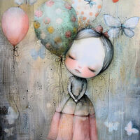 Young Girl Cross Stitch Pattern - Thumbnail 2