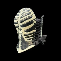 Rib Cage 3 piece wearable ceramic corset by: Nicole Moan  - Thumbnail 1