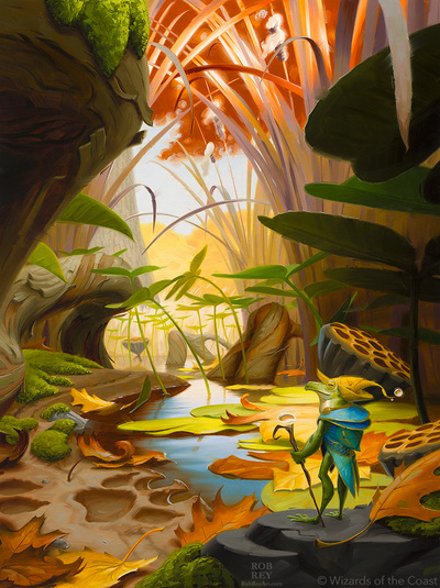 Island - Fall, MTG Bloomburrow
