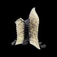 Black Widow wearable ceramic corset by: Nicole Moan on display at 50 Penn Place Art Gallery - Thumbnail 6