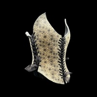 Black Widow wearable ceramic corset by: Nicole Moan on display at 50 Penn Place Art Gallery - Thumbnail 7