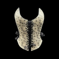 Black Widow wearable ceramic corset by: Nicole Moan on display at 50 Penn Place Art Gallery - Thumbnail 8
