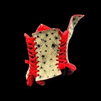 Spider Web with Red Collar  wearable ceramic corset by: Nicole Moan - Thumbnail 6