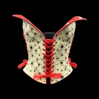 Spider Web with Red Collar  wearable ceramic corset by: Nicole Moan - Thumbnail 8
