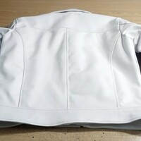 Crafted Leather Mens White Leather Jacket Pure Lambskin Motorcycle Slim Fit Biker  - Thumbnail 1