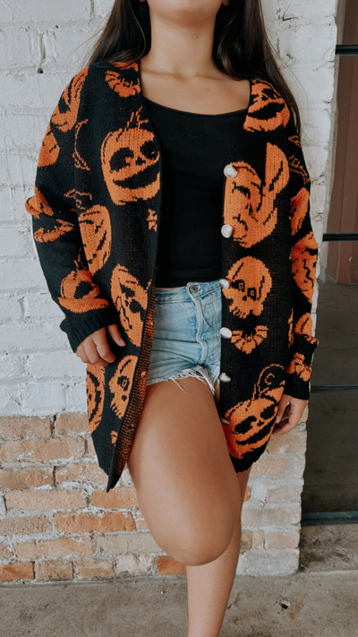 Halloween cardigan 