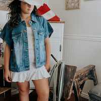 Denim Sleeveless Jacket - Thumbnail 2