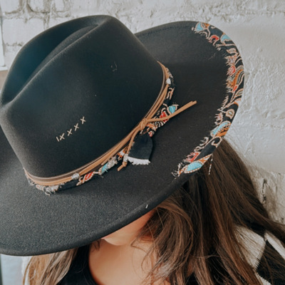 Western brim hat