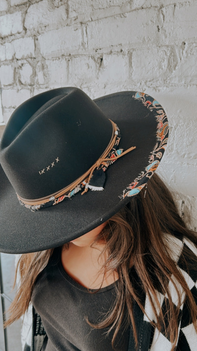 Western brim hat