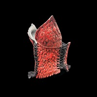 Red Dragon wearable ceramic corset by: Nicole Moan - Thumbnail 1