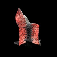 Red Dragon wearable ceramic corset by: Nicole Moan - Thumbnail 2