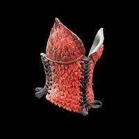 Red Dragon wearable ceramic corset by: Nicole Moan - Thumbnail 7