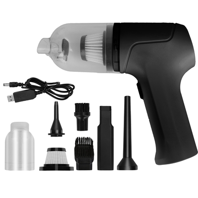 2-in-1 cordless vacuum cleaner and air duster rechargeable handheld compressed air duster electric air blower keyboard cleaner for car home e-black