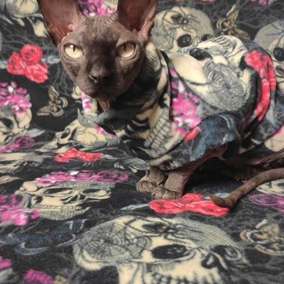 Spooky skulls - luxe fleece