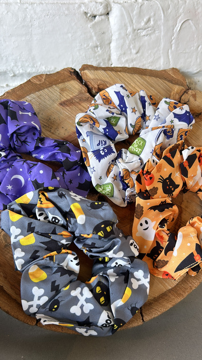 Halloween scrunchies 